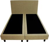 Bedworld Boxspring 200x210 - Geveerd - Linnenlook - Olijfgroen (S31)