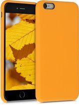 kwmobile telefoonhoesje voor Apple iPhone 6 Plus / 6S Plus - Hoesje met siliconen coating - Smartphone case in saffraan