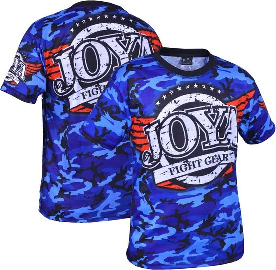 Joya Camouflage - T-shirt - Katoen - Blauw - S
