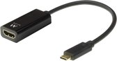 Adapter USB C naar HDMI Ewent EW9823 4K Ultra HD Zwart