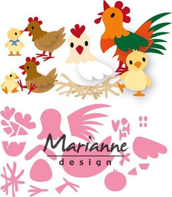 Foto: Marianne design collectables eline s kippenfamilie