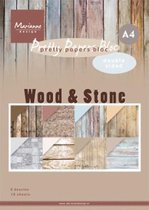 Marianne Design Pretty Paper Bloc - Wood stone - A4 - 16 vellen