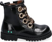 BunniesJR Tosca Trots Meisjes Combat Boots - Zwart - Leer - Veters