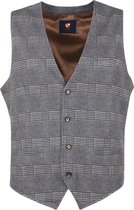 Suitable Kris Gilet Grijs Bruin - maat 48