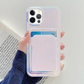 Kleurrijke TPU-beschermhoes met kaartsleuf voor iPhone 12/12 Pro