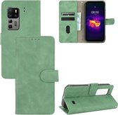 Voor Ulefone Armor 11T 5G Effen Kleur Huid Voelen Magnetische Gesp Horizontale Flip Kalf Textuur PU Lederen Case met Houder & Kaartsleuven & Portemonnee (Groen)