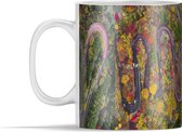 Mok - Slingerende afdaling in Japan in Azië vanuit vogelperspectief - 350 ml - Beker