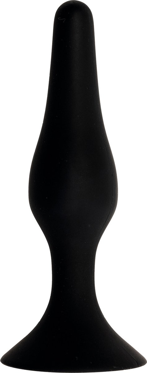 Goedkoopste Buttplug met zuignap 11,5 cm - zwart