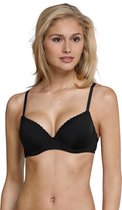 Schiesser Push Up - Beugel BH met kant - 75B - Zwart