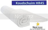 Tweepersoons Topmatras Koudschuim HR45  6CM - Gemiddeld ligcomfort - 180x210/6