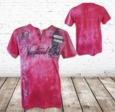 Heren t shirt Nautical roze M -Violento-M-t-shirts heren