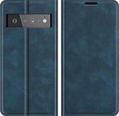 Cazy Google Pixel 6 Pro Hoesje - Portemonnee Book Case - Kunstleer - Blauw