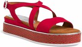 Marco Tozzi Dames Sandaaltje 2-2-28740-24 597 rood F-breedte Maat: 41 EU