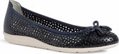 Marco Tozzi Dames Ballerina 2-2-22500-26 892 blauw F-breedte Maat: 36 EU