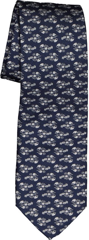 Michaelis stropdas - blauw met kreeftjes - Maat: One size