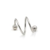 Bijoux by Ive - Oorbellen - Spiraal - Zilver