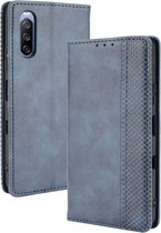 Sony Xperia 10 III Portemonnee Hoesje Blauw - Cacious (Wallet Serie)