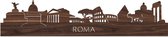 Skyline Rome Notenhout - 80 cm - Woondecoratie design - Wanddecoratie met LED verlichting
