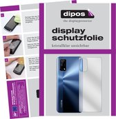 dipos I 6x Beschermfolie helder compatibel met Oppo Realme V5 5G Achterkant Folie screen-protector (expres kleiner dan het glas omdat het gebogen is)