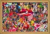 JUNIQE - Poster met houten lijst Kiss, 2010 -13x18 /Kleurrijk