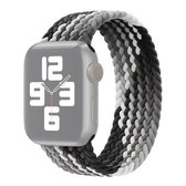 Vervangende nylon horlogeband met enkele lus, maat: M 155 mm voor Apple Watch Series 6 & SE & 5 & 4 44 mm / 3 & 2 & 1 42 mm (zwart)