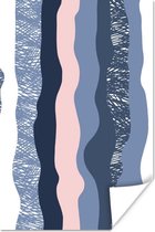 Poster Design - Kinderen - Strepen - 60x90 cm