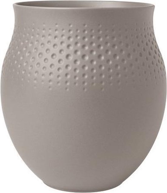 Villeroy & Boch Collier Perle vaas groot 20 cm • Zwart • de Bijenkorf
