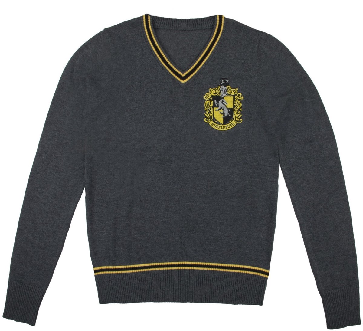 Cinereplicas Harry Potter - Hufflepuff Gebreide trui - M - Grijs