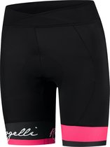 Rogelli Ds Wielerbroek Select Zwart/Roze Dark Pink - Maat XL