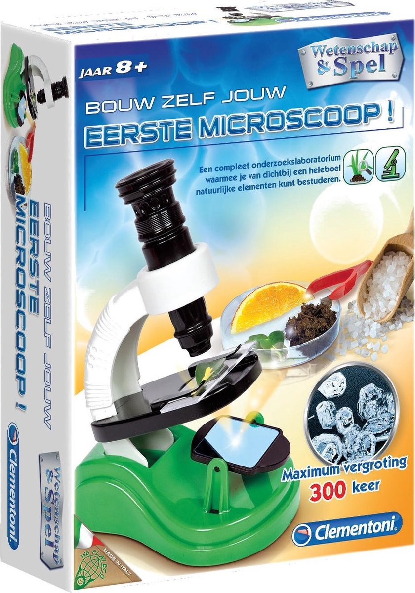 Clementoni - Wetenschap & spel - Bouw zelf jouw eerste microscoop - Experimenteerset