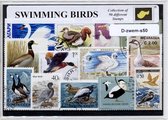 Zwemvogels – Luxe postzegel pakket (A6 formaat) : collectie van 50 verschillende postzegels van zwemvogels – kan als ansichtkaart in een A6 envelop - authentiek cadeau - kado - ges