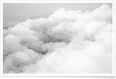 JUNIQE - Poster Above the Clouds -30x45 /Grijs & Wit