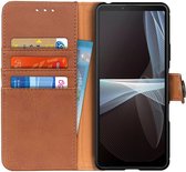 KHAZNEH Sony Xperia 10 III Hoesje Wallet Book Case Bruin