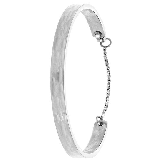 Lucardi Dames Belle armband - Staal - Armband - Cadeau - Moederdag - Stijlvol - Zilverkleurig