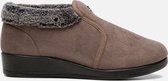 Fly Flot Pantoffels taupe - Maat 37