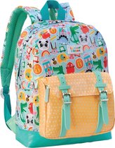 Lemon Ribbon Rugzak Friendly World Junior 34 X 26 Cm Turquoise