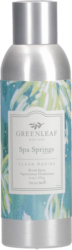 Greenleaf Spray Spa Springs 236 Ml 5,5 X 18 Cm Staal Zilver