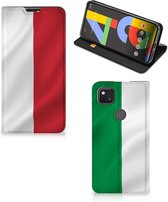 Smartphone Hoesje Google Pixel 4a Leuk Bookcase Italiaanse Vlag