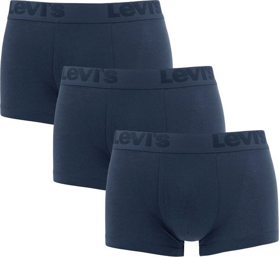 Levi's - Boxershorts 3-Pack Uni Donkerblauw - Heren - Maat S - Body-fit