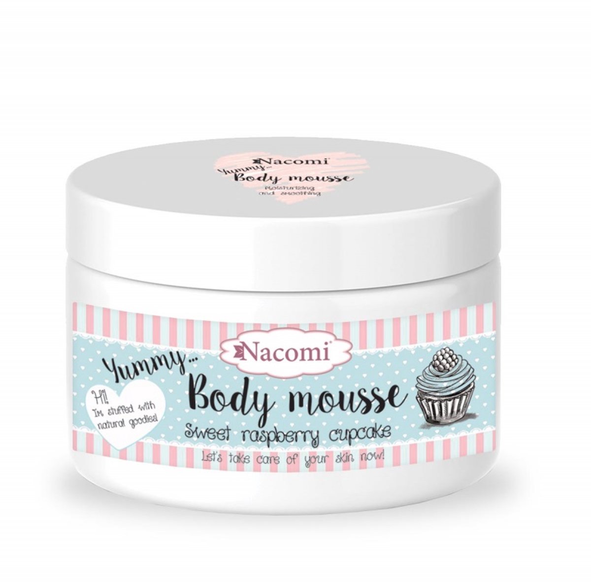 Nacomi Body Mousse Sweet Raspberry Cupcake 180ml.