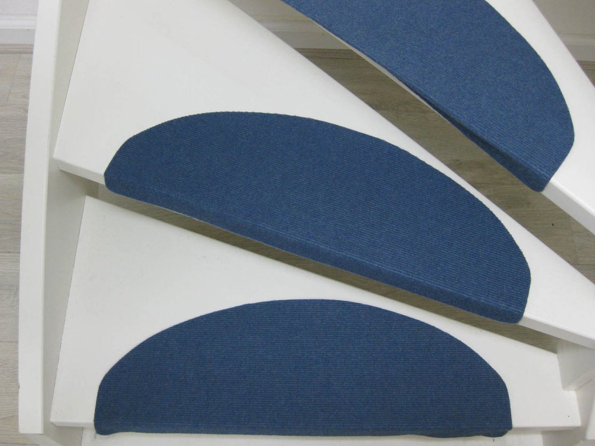 Trapmatten Tripoli- 65 x 25 cm- Blauw- 15 stuks