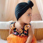 Baby Turban Donut geschikt voor 6 tot 18 maanden zwart