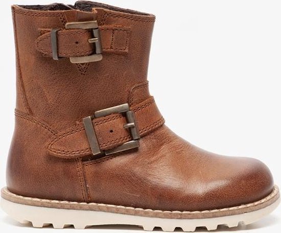 Groot leren jongens boots - Bruin - Maat 23 - Echt leer | bol.com