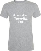 Foxwild Heren t-shirt | Peter Gillis | massa is kassa | Hatseflatse | Grijs