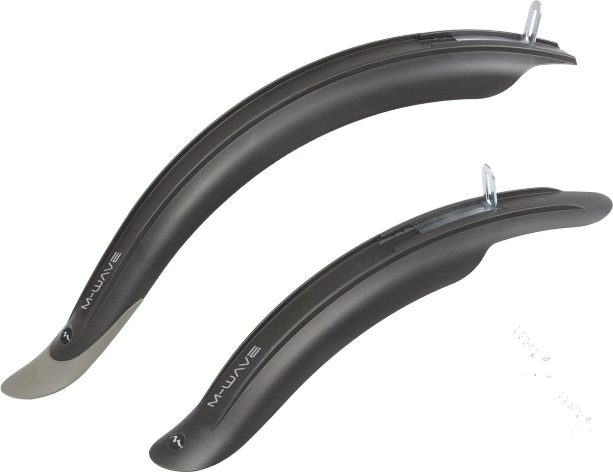 M-wave Spatborden Set Mud Max Kids 16/20 Inch Zwart