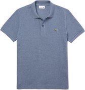 Lacoste Slim Fit polo - blauw melange -  Maat: M