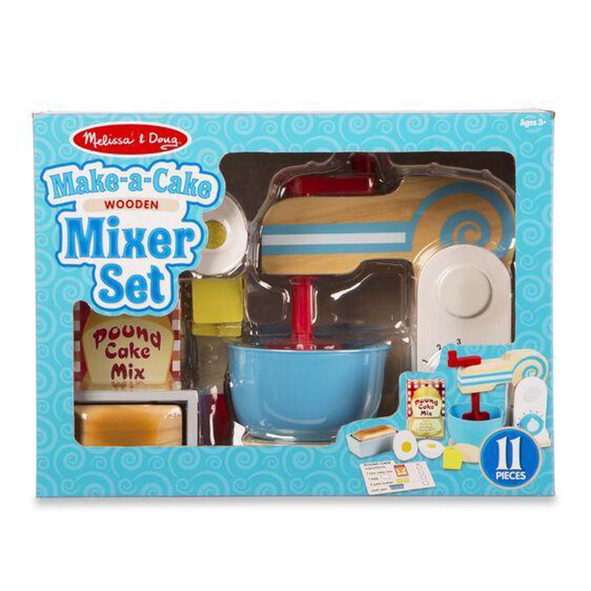 Melissa & Doug Pizza En Bois, Aliments en bois pour enfants, Jouet éducatif et créatif, Jouets