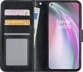 OnePlus Nord CE Hoesje Bookcase Flip Cover Book Case - Zwart