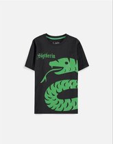 Harry Potter Kinder Tshirt -Kids 110- Slytherin Zwart