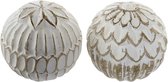 Decoratief sierding DKD Home Decor Mangohout (13 x 13 x 13 cm) (2 pcs)